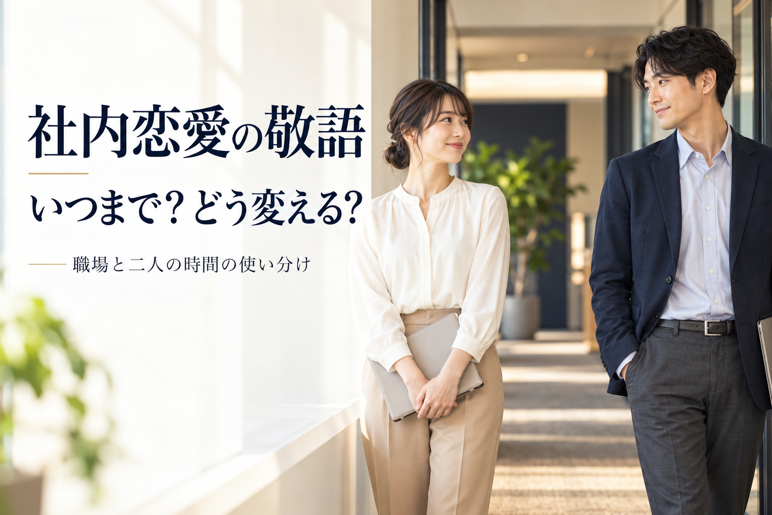 社内恋愛の敬語と呼び方を職場と二人の時間で使い分ける方法